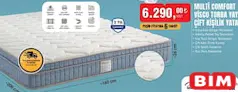 HOMEDİUS MULTİ COMFORT VİSCO TORBA YAYLI ÇİFT KİŞİLİK YATAK HOMEDİUS MULTİ COMFORT VİSCO TORBA YAYLI ÇİFT KİŞİLİK YATAK